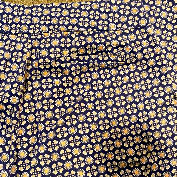 Zac&Rachel|| Navy/grey/white/nude print ankle length slacks with faux pockets - Picture 7 of 12